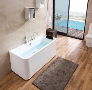 China Modern Design Freestanding Acrylic Bathtub / Stand Alone Jacuzzi Bathtub factory