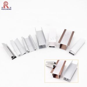 0.3mm Aluminium Extrusions For Led Lighting , T8 Recessed Aluminium Led Channel