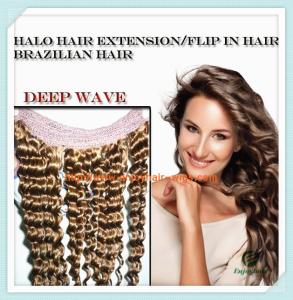 China Flip-in Hair extension 8&quot;-26&quot; 33# color deep wave Human Hair Brazilian hair extension factory