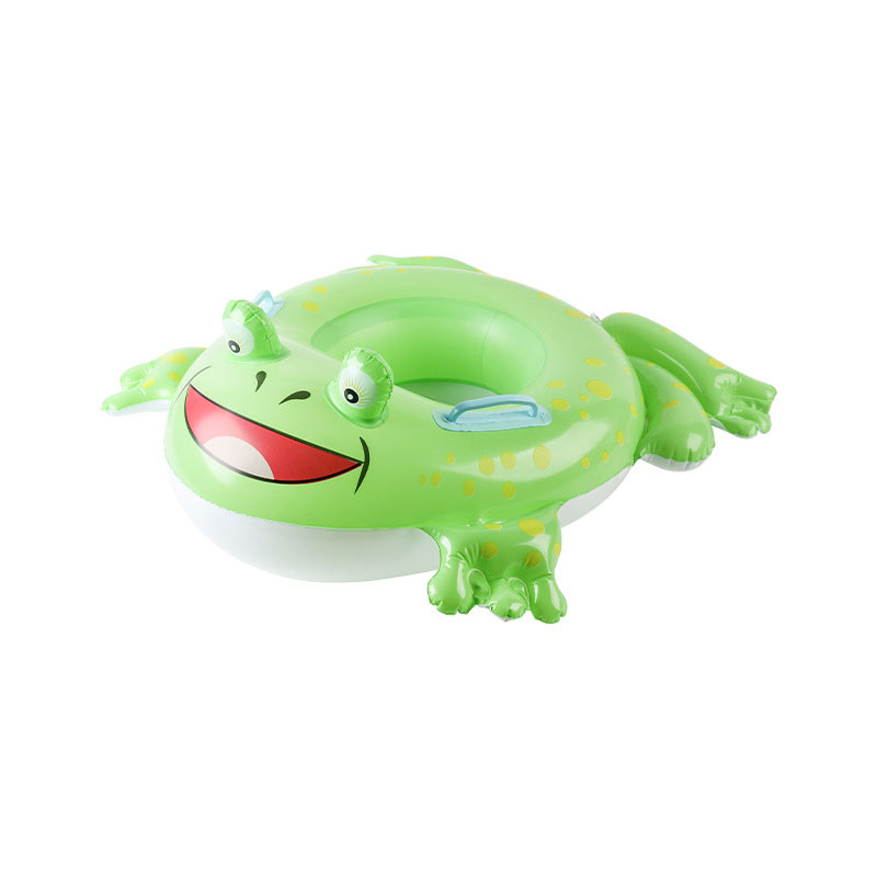Unisex Cartoon Print Swimming Pool Float Ring Tubes for Kids Inflatable Swim Rings Beach Party Toys