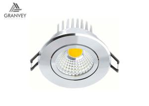 China Low Profile LED Recessed Ceiling Lights Spotlights 360 Degree Adjustable COB 100LM/W factory