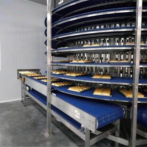 China Bakery Used Spiral Cooling Tower Bread Freezer Belt with CE Manufacturer factory