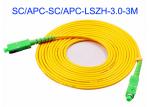 Communication Cabinet SC/APC Fiber Optic Patch Leads SM 3m Transfer Box LSZH