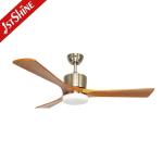 52 Inches Solid Wooden Ceiling Fan with Light and Smart Remote Smart Lighting