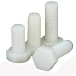 M6-170mm Nylon Screw Length Nylon Hex Bolt White Hexagon Head Insulated Plastic