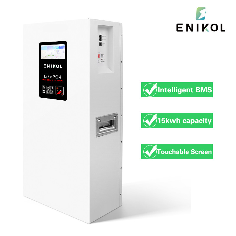 Touchable screen 51.2V 100AH 200AH 300AH Wall Mountable LiFePO4 Energy Storage Battery