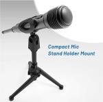 8.7 Inch Small Plastic Clip M20 Tripod Mic Stand