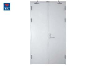 China Emergency Exit Double Entrance 90minute Fire Rated Steel Doors factory
