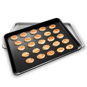 China Customization Carbon Steel Rounded Edge Perforated Bake Tray Pan Plate for Oven Sturdy factory