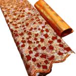 African Sequins Lace Fabric Africanc French Net Lace with Sequence Nigerian Mesh