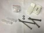 Stainless steel toilet fitting screw, nylon seven-word screw set