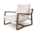 Upholstered Solid Wood Chair Leisure Lounge Chair for Living Room W71*D91*H76cm