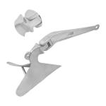Silver Plough Style Boat Anchor for Marine Hardware 316 Stainless Steel Material