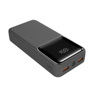China CE Approved 20000mAh Portable Power Bank With Built In Lightning Cable factory