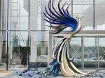 ODM 3.5m Height Outdoor Color Painted Modern Bronze Sculpture