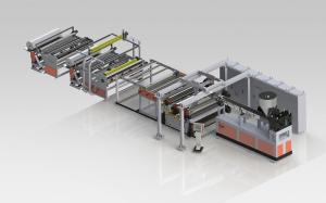 China Photovoltaic PVB Encapsulation Film Production Line Single Screw Extruder For BIPV Panels factory