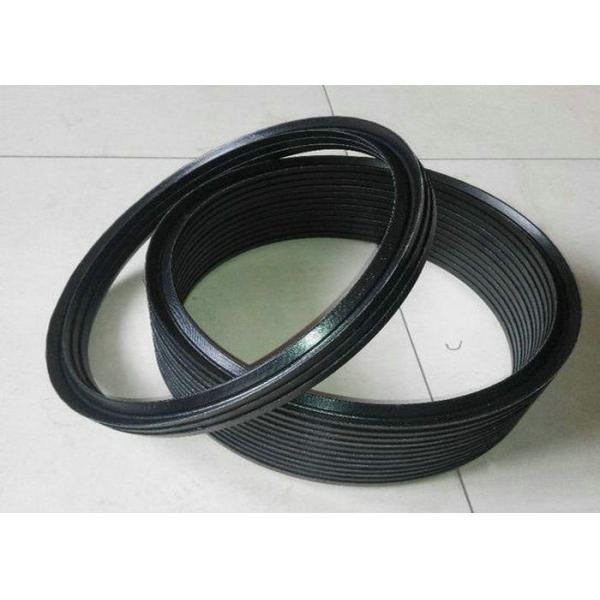 China Black NBR FKM PTFE Hydraulic Vee Packing Seal with 70-80 Shore A Hardness and 5in1, 7in1 Quantity for Industrial Applications factory