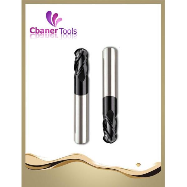 China Solid Carbide HRC45 4Flutes carbide ball nose end mills factory