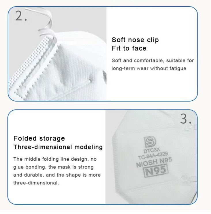Medical Protective 3 Layer Face Mask Excellent Bacterial Filtration Properties