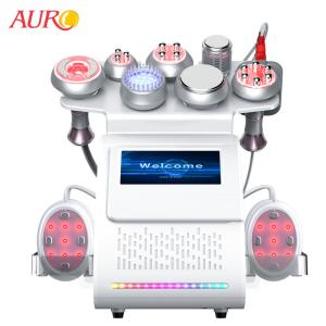 China 9 In 1 Ultrasonic Fat Reduction Lipo Vacuum Slimming Machine Radio Frequency Cavitation Machine factory