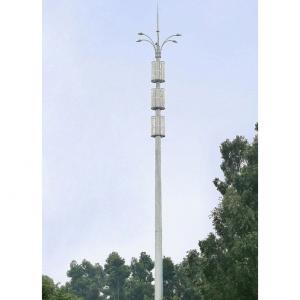 China Multi Lamps Antennas High Mast Light Tower Q235 Steel Flood Light High Mast on sale