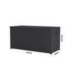Weather Resistant Outdoor Storage Box for Garden Load ＞10kg W 56 x L 125 x H 61