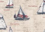 New Welcome Boat Design Interior PVC Contemporary Wall Coverings Natural Plant