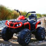 Unisex 12V Electric Ride On Car For Kids To Drive ATV with All-Terrain Oversized