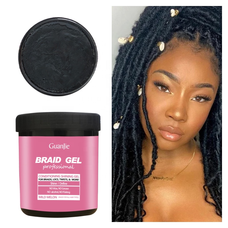 16oz Braid Hair Locking Gel Tames Frizz Edges Extreme Hold for Braids/Locks/Weaves