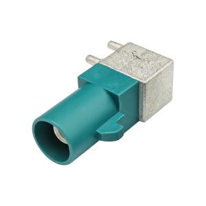 China ODM Stable Water Blue FAKRA Connector , PCB Mount FAKRA Z Type Connector factory