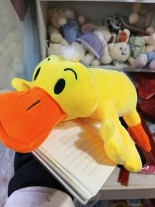 China Plush toy stuffed toy small yellow duck soft Christmas holiday gift animal cartoon cute styling toy factory