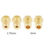 GT2 Pitch 2mm MK8 Copper 3D Printer Nozzle Size 12.5mm X 7mm