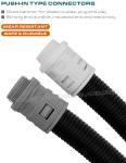 IP68 Plastic Corrugated Pipe Connector, Nylon Flexible Tube Fitting with PG7