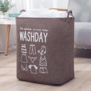 China White Kids Baby Cotton Canvas Fabric Storage Bin Dirty Cloth Toys Collecting Basket Set Foldable Custom Laundry Bags factory