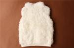 100% Polyester Children'S Winter Clothes Girl's White Plush Vest