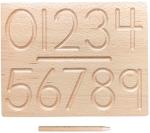 Alphabets Board 29cm Wooden Math Toy Counting Teaching Language