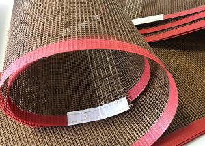 China 8*8mm Heat Resistant Non Stick Ptfe Mesh Belt For Food Conveyor factory
