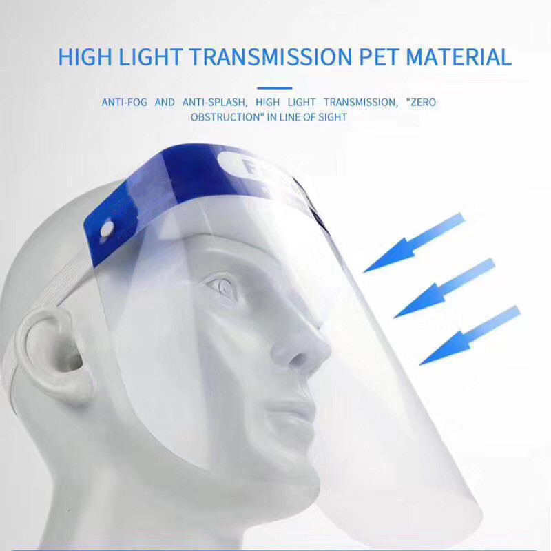 Transparent Disposable Face Shield Safety Face Splash Shield Anti Bacteria