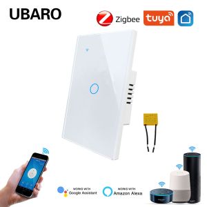 118 Type 1Gang US/BR/AU Standard Live Wire Control Smart Zigbee Switch