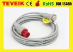Mindray/Goldway ibp cables, invasive blood pressure cable ,round 6pin to BD