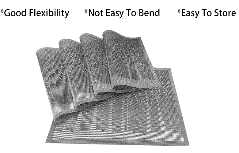 Table Decoration Modern Placemat Non-slip Washable Tablemats for Restaurant and Family