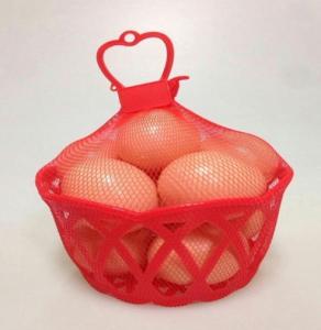 China Plastic Egg Packaging Mesh Sleeve Plastic Tube Netting Red Color Large Load Capacity factory