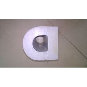 White Natural Rubber Marine D Type Fender For Port / Ship Alongside / Docking