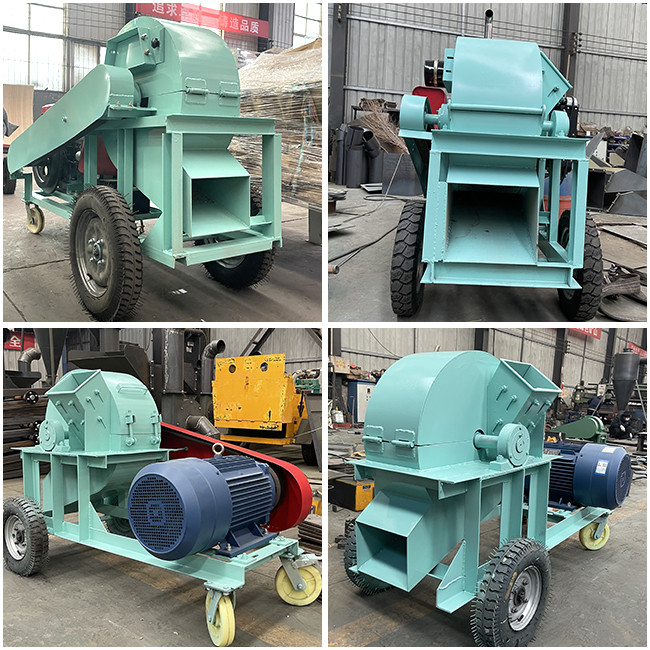 Fertilizer Vertical Hammer Crusher Square Mouth Crusher With Diesel Engine