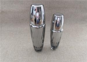 China Diamond Shape Silver Acrylic Lotion Bottle For Cosmetic Cream 50 / 100G factory