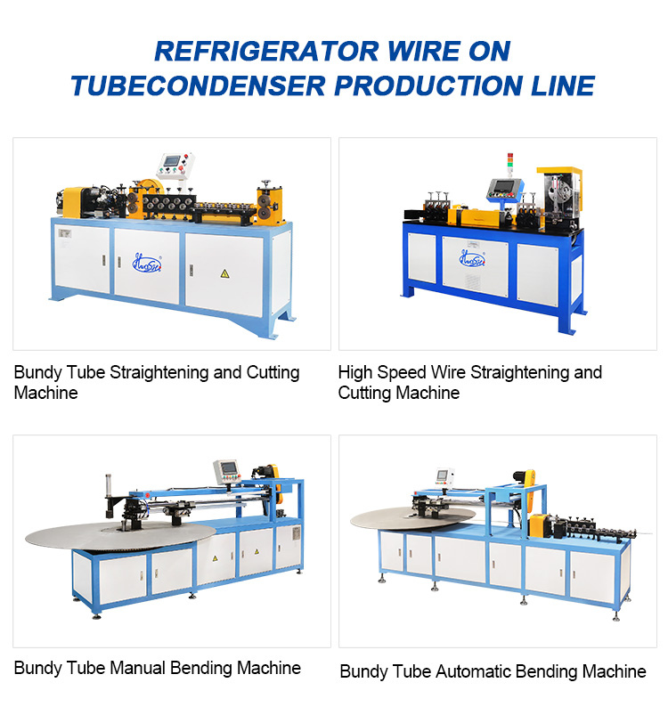 Hwashi High Speed Stainless Steel Wire/Tube Straightening and Cutting Machine for Condenser Refrigerator Making