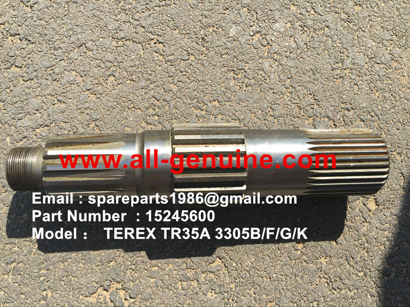 15245600 SHAFT TEREX NHL CUMMINS ALLISON 3303 3305 3307 TR35A TR50 TR60 TR100 UNIT RIG MT3300 MT3600 MT3700 MT4400