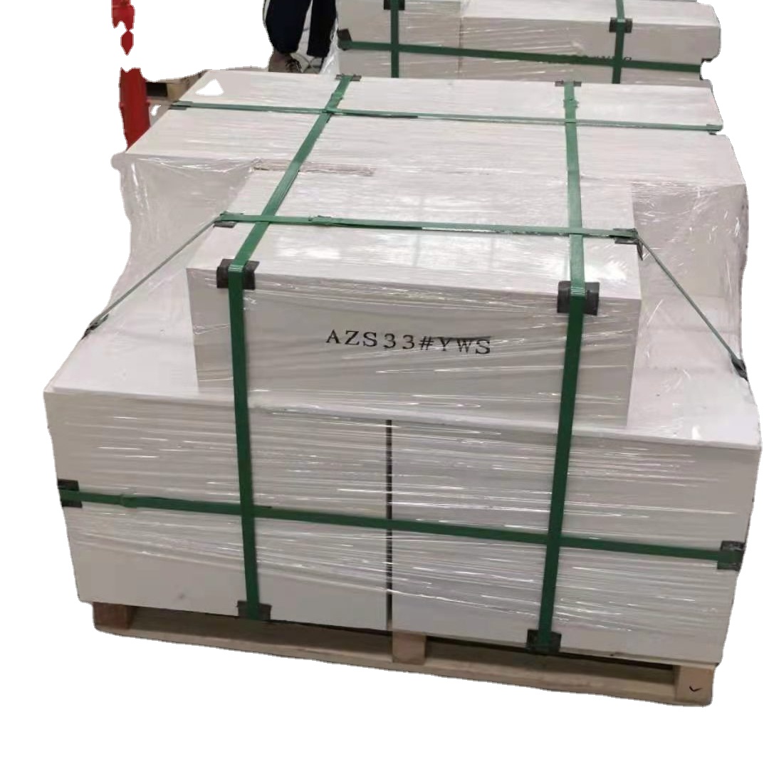 White AZS 33 Electric Smelting Fused-Casting Zirconia-Corundum Product for Glass Kiln