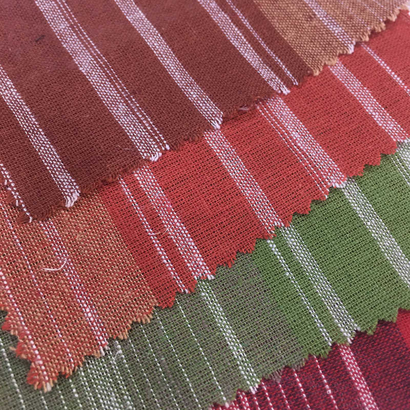 Yarn - dyed Sustainable Multi Stripe Linen Cotton Blend Fabric