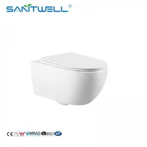 China New morden bathroom water saving p-trap 180mm wall mounted toilet hidden cistern bathroom accessories on sale